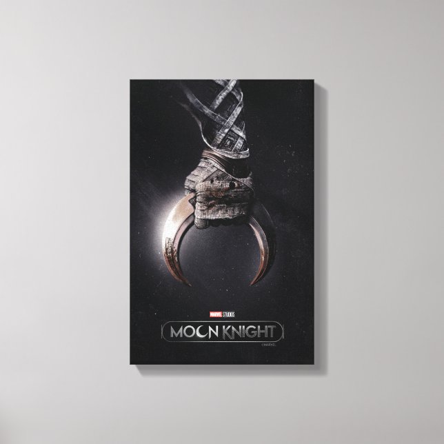 Moon Knight Clasping Crescent Dart Poster Art Canvas Print (Front)