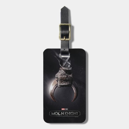 Moon Knight Clasping Crescent Dart Poster Art Luggage Tag