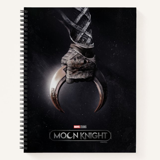 Moon Knight Clasping Crescent Dart Poster Art Notebook (Front)