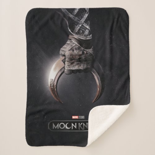 Moon Knight Clasping Crescent Dart Poster Art Sherpa Blanket
