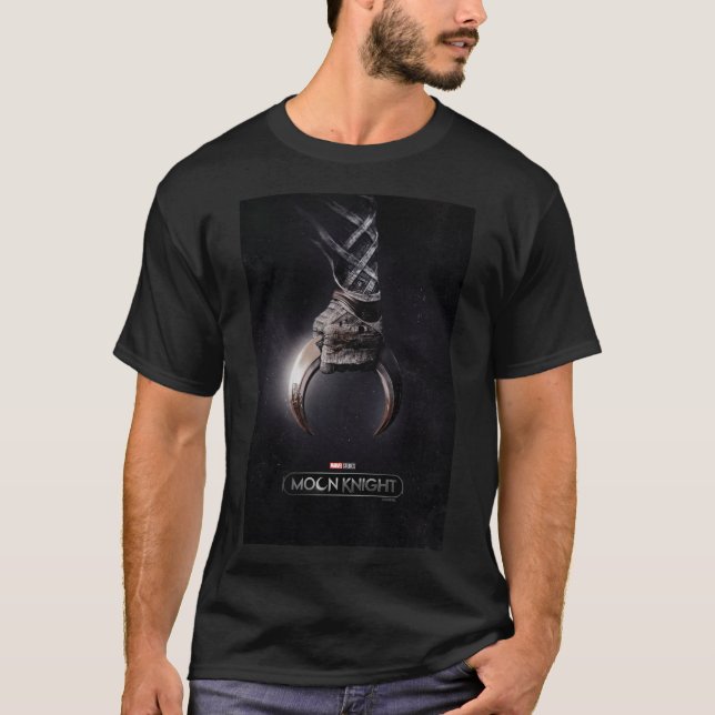 Moon Knight Clasping Crescent Dart Poster Art T-Shirt (Front)