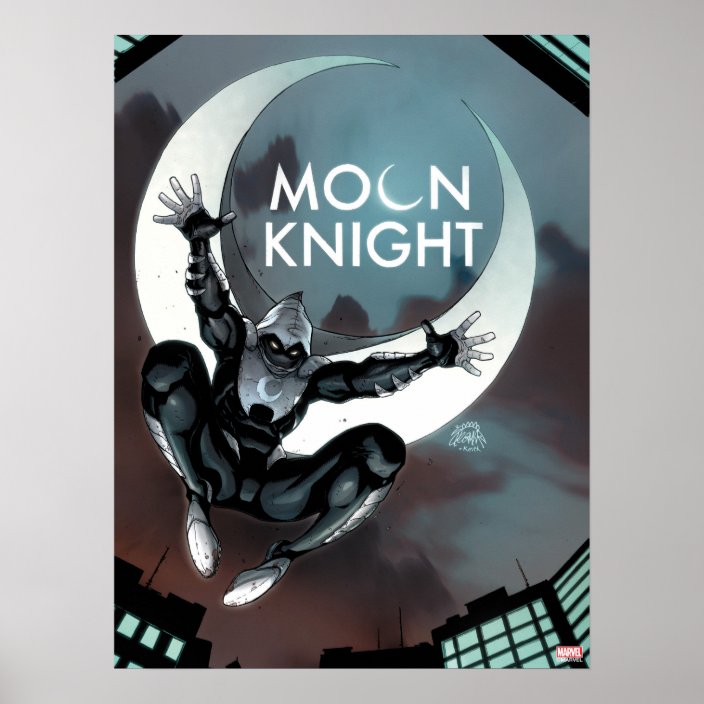 Moon Knight Cover Poster Zazzle Com