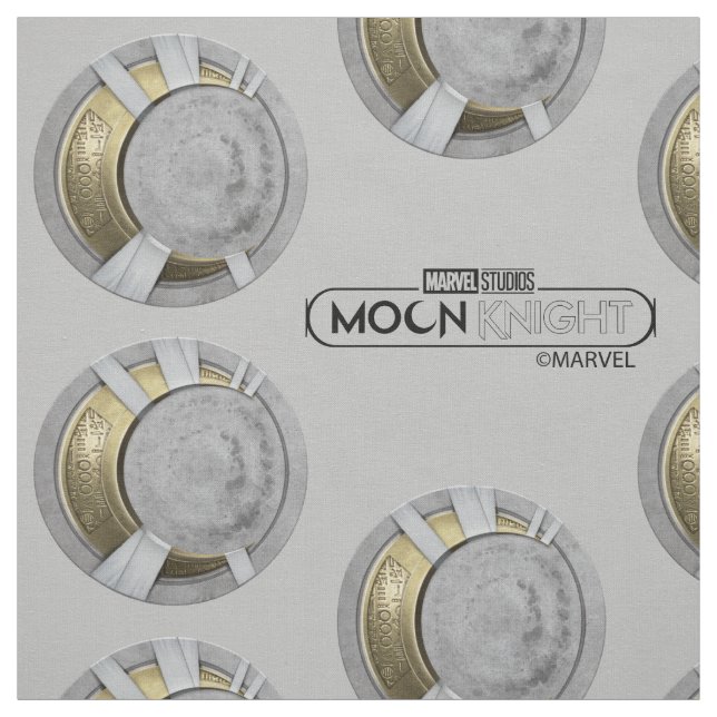 Moon Knight Crescent Moon Chest Icon Fabric (Swatch)