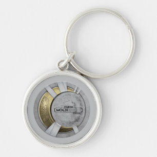 Moon Knight Crescent Moon Chest Icon Keychain