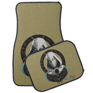 Moon Knight Egyptian Scarab Graphic Car Floor Mat
