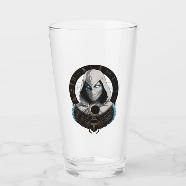 Moon Knight Egyptian Scarab Graphic Glass (Front)