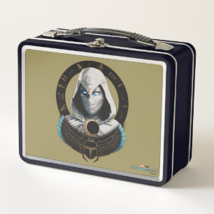 Moon Knight Egyptian Scarab Graphic Metal Lunch Box