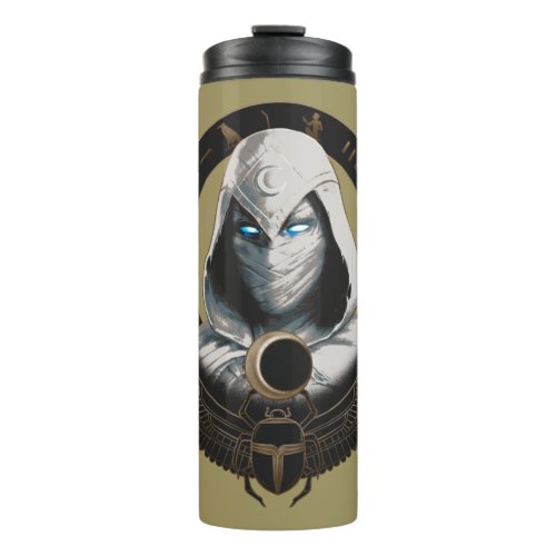 Moon Knight Egyptian Scarab Graphic Thermal Tumbler
