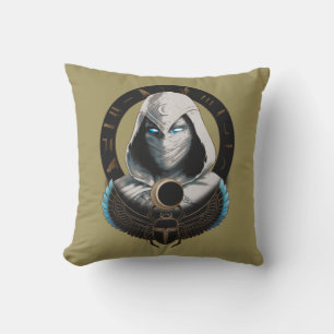 Moon Knight Egyptian Scarab Graphic Throw Pillow