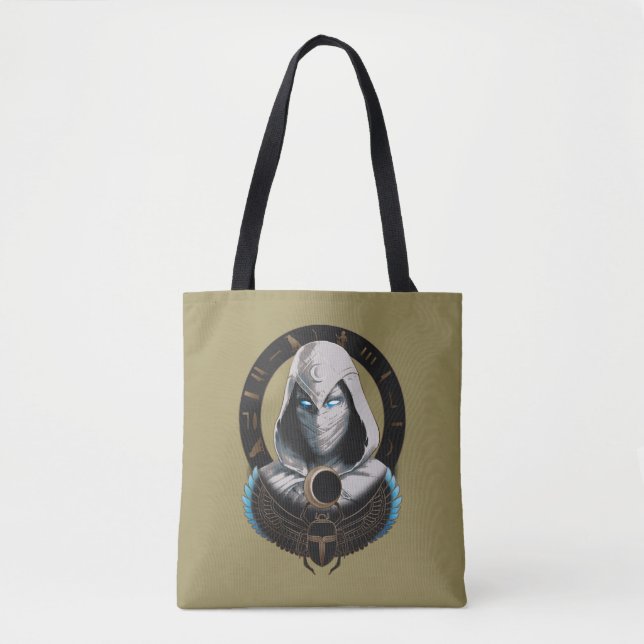 Moon Knight Egyptian Scarab Graphic Tote Bag (Front)