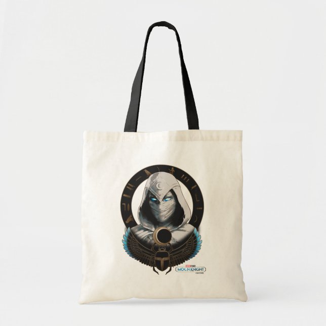 Moon Knight Egyptian Scarab Graphic Tote Bag (Front)
