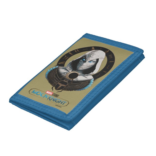 Moon Knight Egyptian Scarab Graphic Trifold Wallet (Bottom)