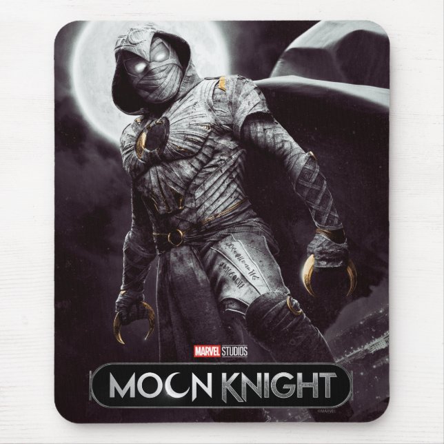 Moon Knight Full Moon Poster Art Mouse Pad (Front)