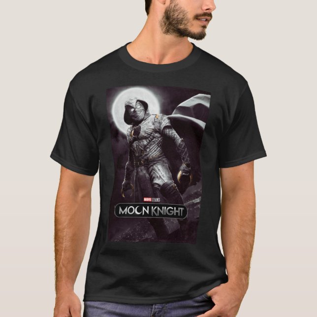 Moon Knight Full Moon Poster Art T-Shirt (Front)