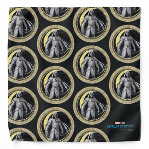 Moon Knight Gold Crescent Moon Character Graphic Bandana
