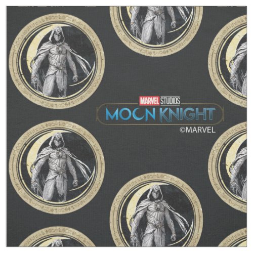 Moon Knight Gold Crescent Moon Character Graphic Fabric