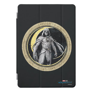 Moon Knight Gold Crescent Moon Character Graphic iPad Pro Cover