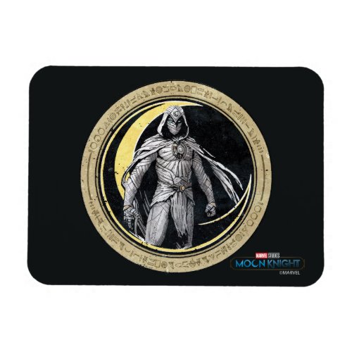 Moon Knight Gold Crescent Moon Character Graphic Magnet