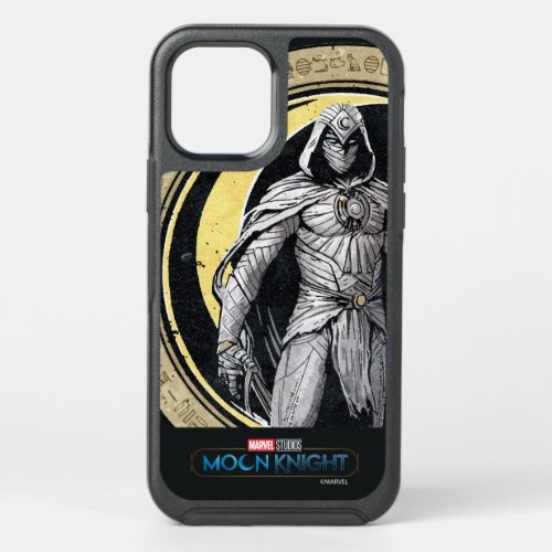 Moon Knight Gold Crescent Moon Character Graphic OtterBox Symmetry iPhone 12 Case