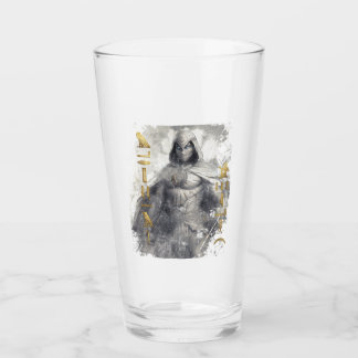 Moon Knight Hieroglyphic Graphic Glass