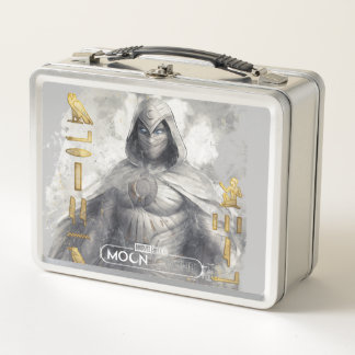 Moon Knight Hieroglyphic Graphic Metal Lunch Box