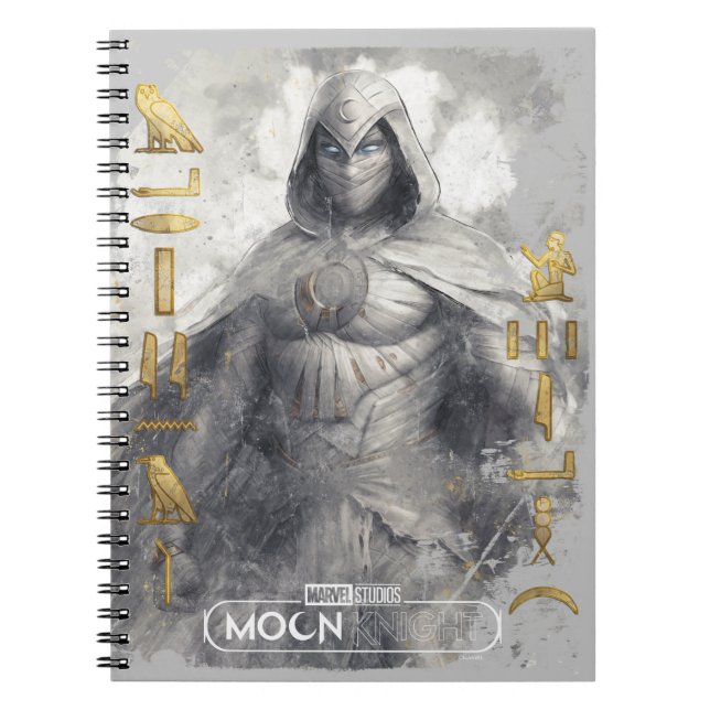 Moon Knight Hieroglyphic Graphic Notebook (Front)
