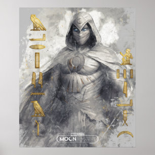 Moon Knight Hieroglyphic Graphic Poster