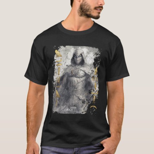 Moon Knight Hieroglyphic Graphic T_Shirt
