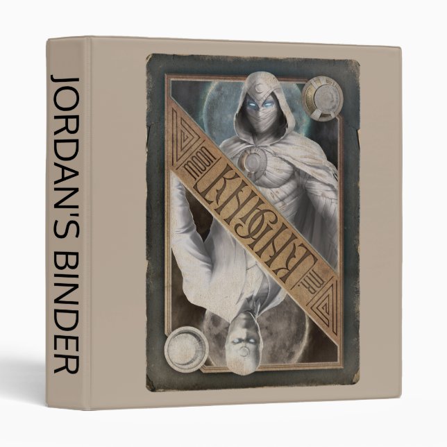 Moon Knight/Mr. Knight Ancient Card Graphic 3 Ring Binder (Front/Spine)