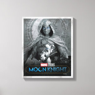Moon Knight & Mr. Knight Skyline Graphic Canvas Print