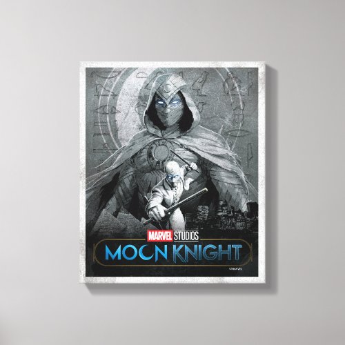 Moon Knight  Mr Knight Skyline Graphic Canvas Print