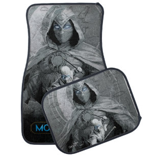 Moon Knight & Mr. Knight Skyline Graphic Car Floor Mat