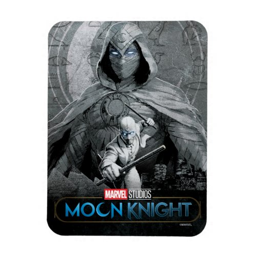 Moon Knight  Mr Knight Skyline Graphic Magnet