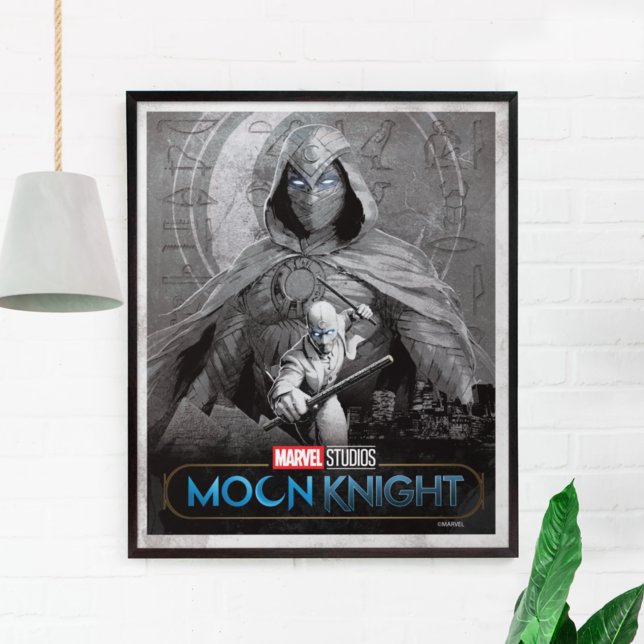 Moon Knight & Mr. Knight Skyline Graphic Poster (Creator Uploaded)