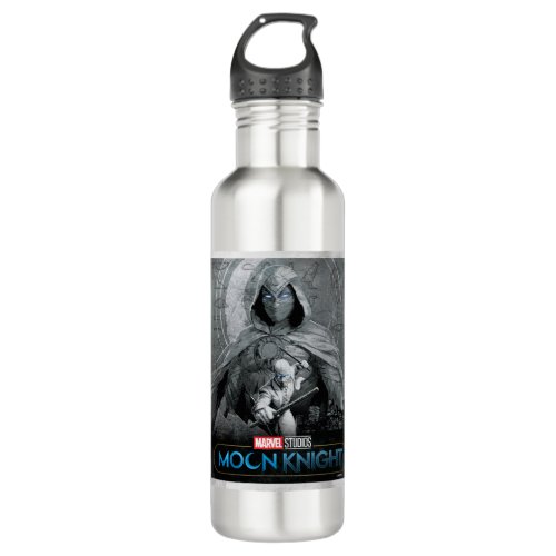 Moon Knight  Mr Knight Skyline Graphic Stainless Steel Water Bottle