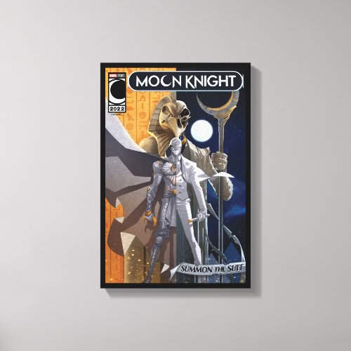 Moon Knight Mr Knight Split Khonshu Comic Homage Canvas Print