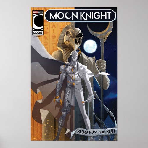 Moon Knight Mr Knight Split Khonshu Comic Homage Poster