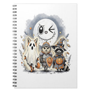 Moon Knight Raccoon Halloween Notebook