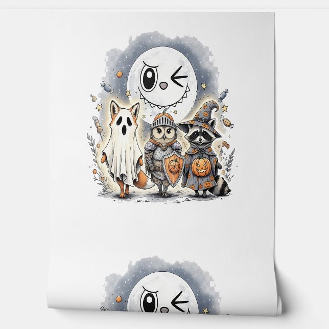 Moon Knight Raccoon Halloween Wallpaper (Unrolling)