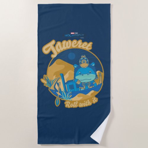 Moon Knight Taweret _ Roll With It Beach Towel