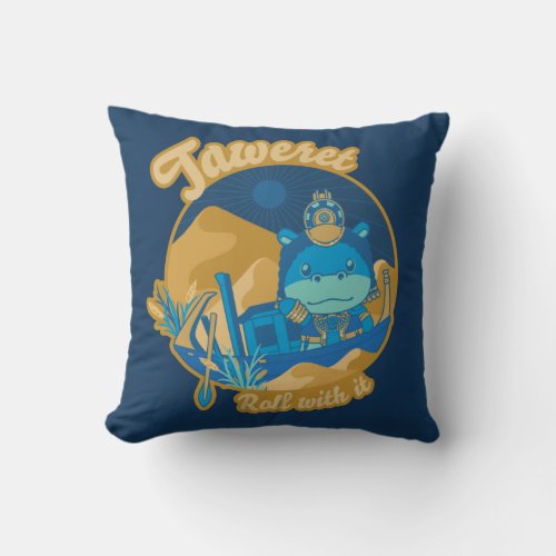 Moon Knight Taweret _ Roll With It Throw Pillow