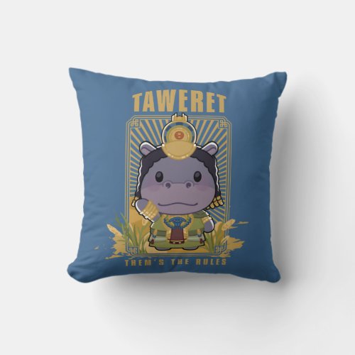 Moon Knight Taweret _ Thems The Rules Throw Pillow