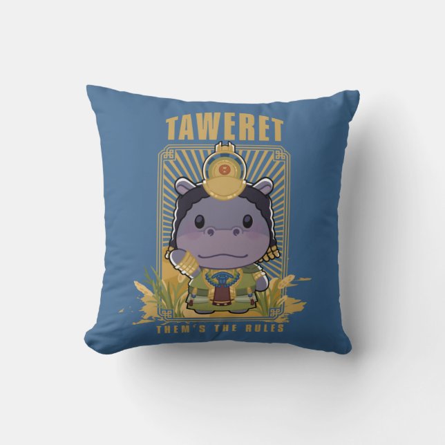 Moon Knight Taweret - Them's The Rules Throw Pillow (Front)