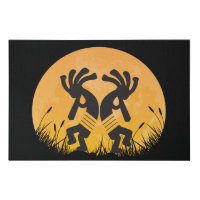 Moon Kokopelli Canvas