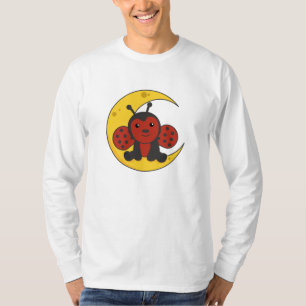 Moon Ladybug Good Night Falling Asleep Stars T-Shirt