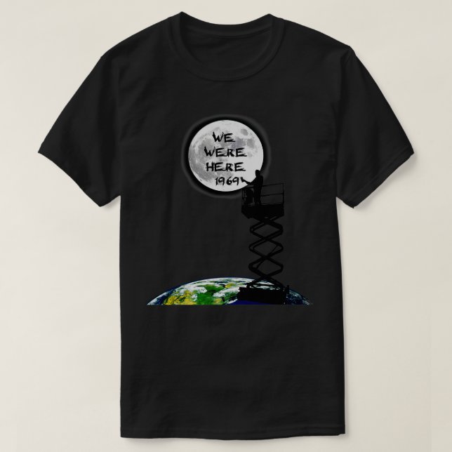 moon landing 1969 50 years T-Shirt (Design Front)