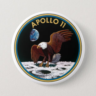 NASA Apollo 11 50th Anniversary Patch Pinback Button Pin Badge 