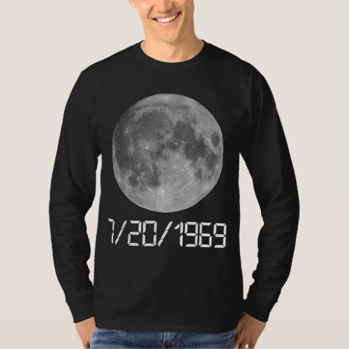 Moon Landing Anniversary 1969 Astronomy Space T_Shirt