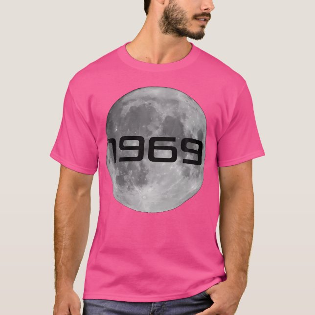Moon Landing Anniversary 1969 Astronomy Space T-Shirt (Front)