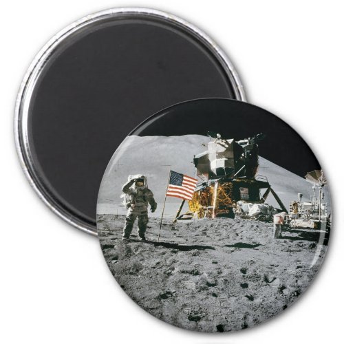 moon landing apollo 15 lunar module nasa 1971 magnet